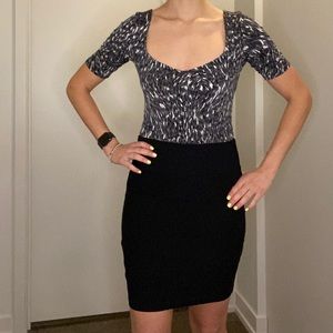 Black and White Leith Body Suit